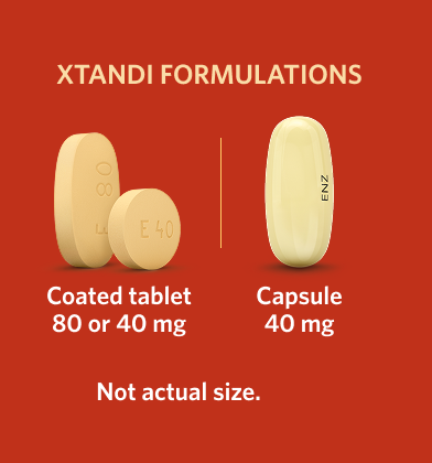XTANDI formulations